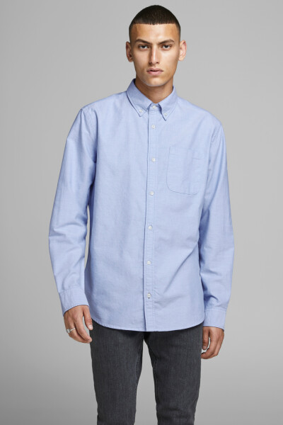 Camisa de algodón Oxford Cashmere Blue