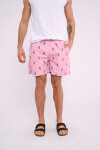 Short de baño estampado Rosa