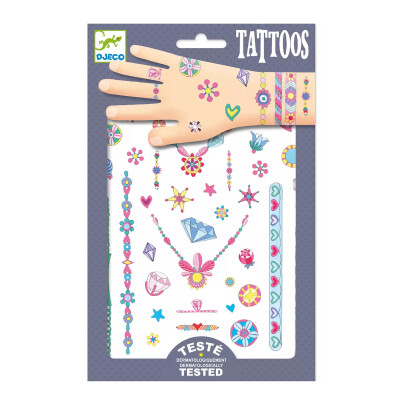 Tatuajes temporales Joyas Neón Djeco Tatuajes temporales Joyas Neón Djeco