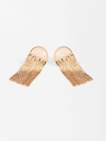 Pendientes Efecto Cascada beige