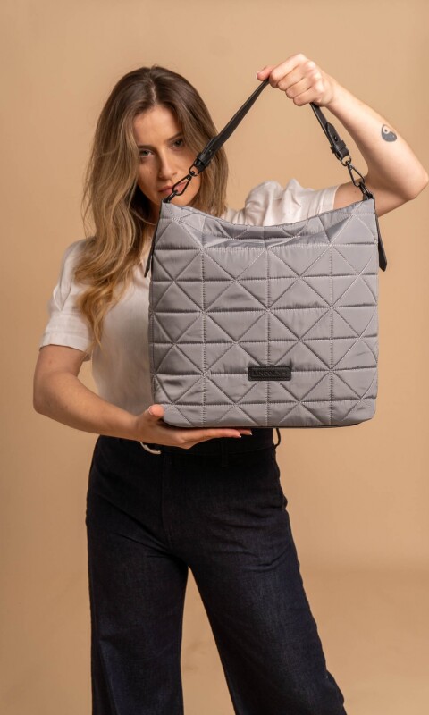 CARTERA ZINNIA GRIS ACERO