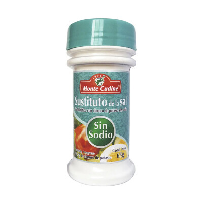 Sustituto sal sin sodio Monte Cudine 65g Sustituto Sal Sin Sodio 65g