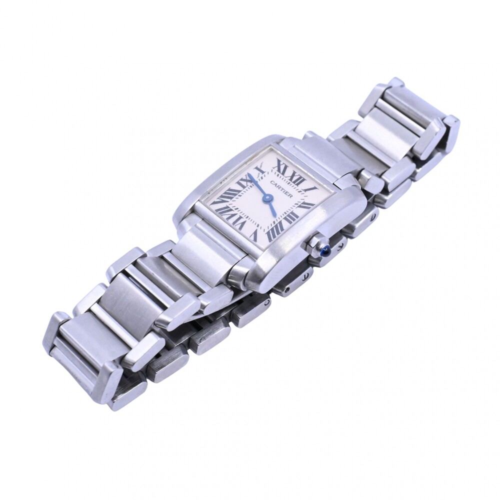 Cartier Tank Francaise modelo 2384 quartz de acero. Cartier Tank Francaise modelo 2384 quartz de acero.