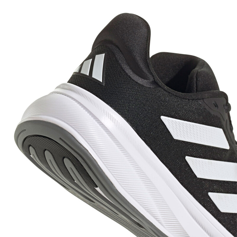 Championes de Hombre Adidas Negro - Blanco