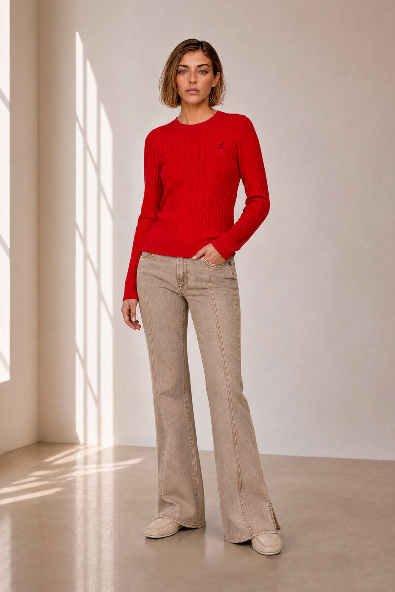 SWEATER OCHOS ROJO