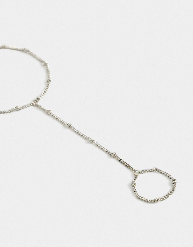 Pulseras Flexibles Pulsera Flexible Con Anillo - Plateado