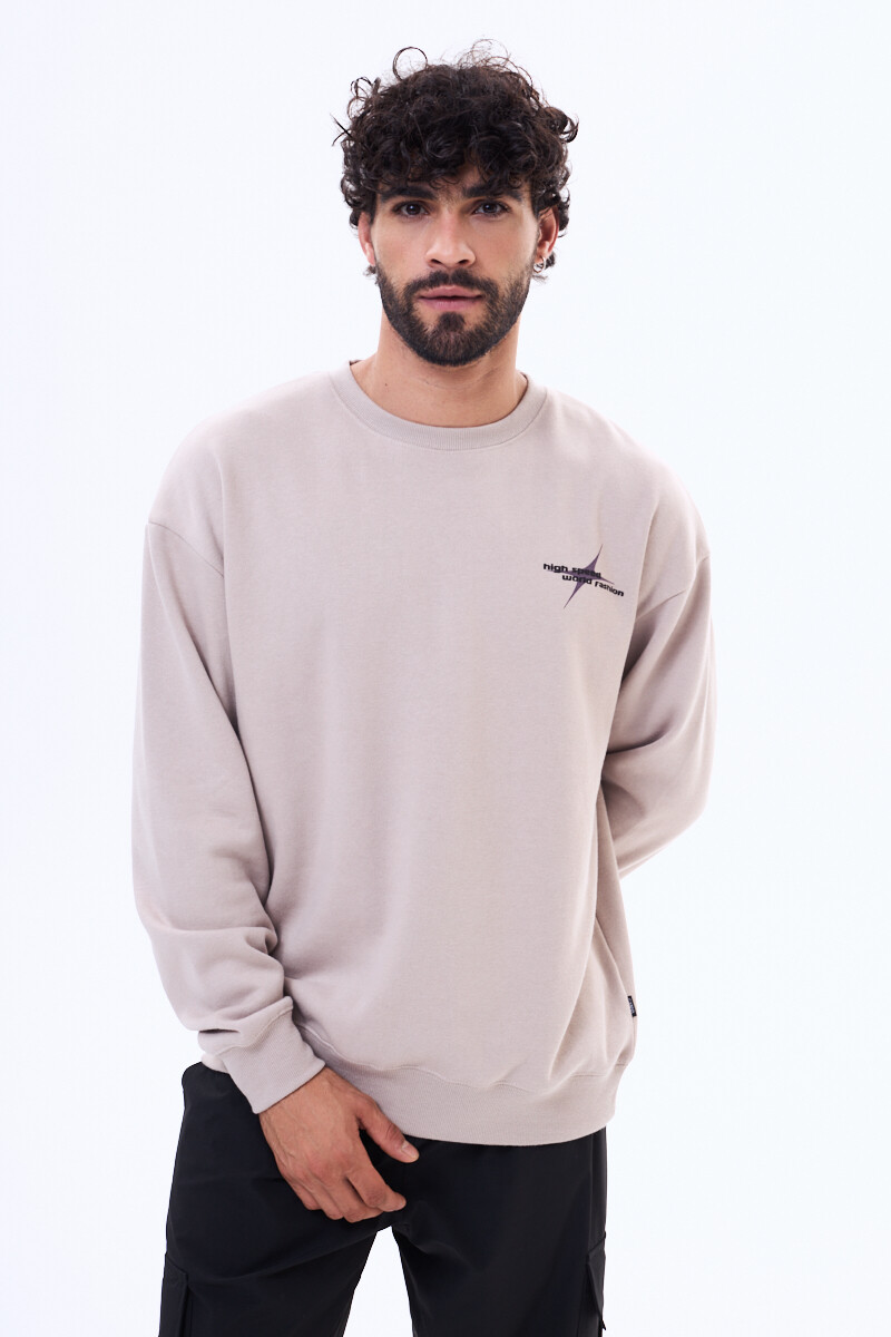 Buzo de felpa Aracaju Beige