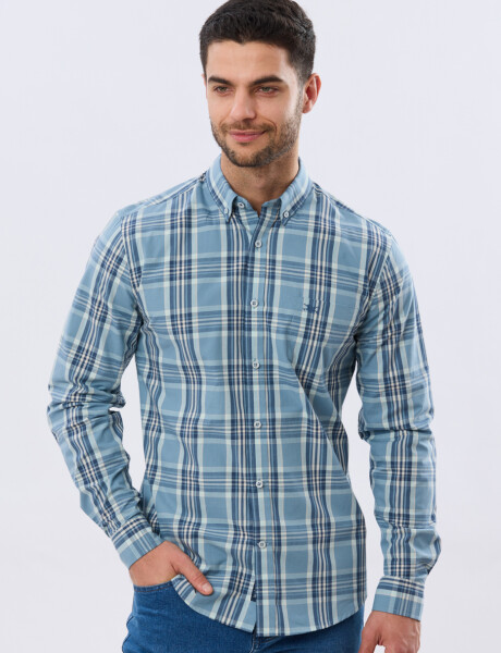 CAMISA CUADROS Piedra