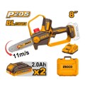 MINI MOTOSIERRA 8" 2 BATERIA 2.0 AH + CARGADOR Y ACCESORIOS CGSLI20882 - INGCO MINI MOTOSIERRA 8" 2 BATERIA 2.0 AH + CARGADOR Y ACCESORIOS CGSLI20882 - INGCO