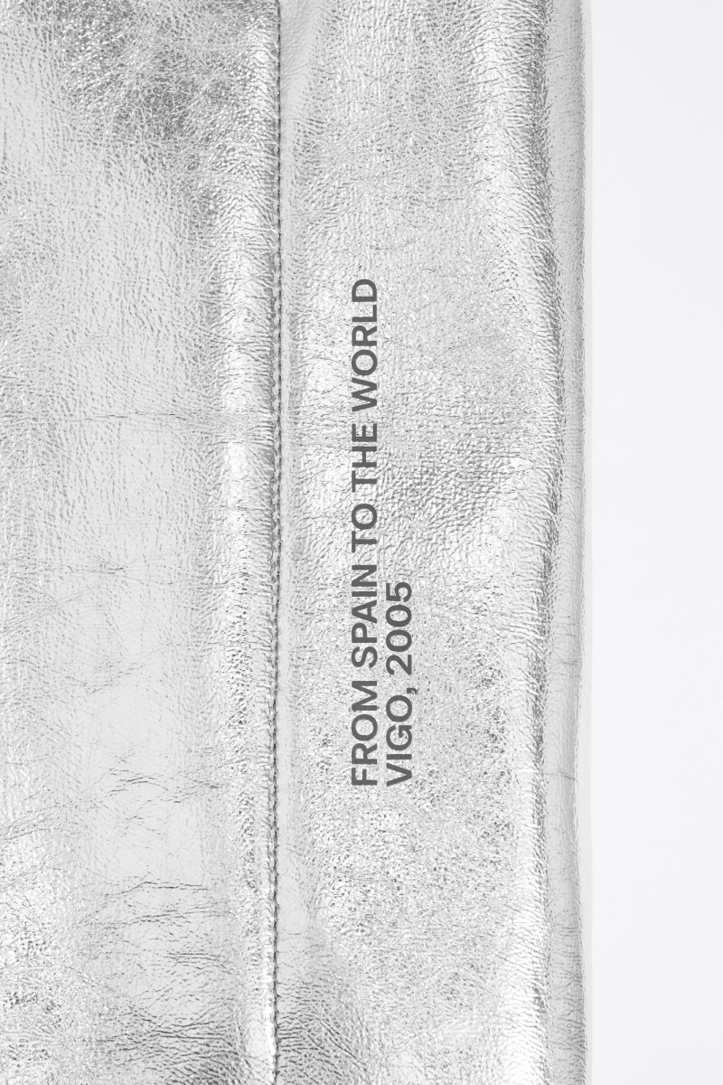 BOLSO SHOPPER Plata