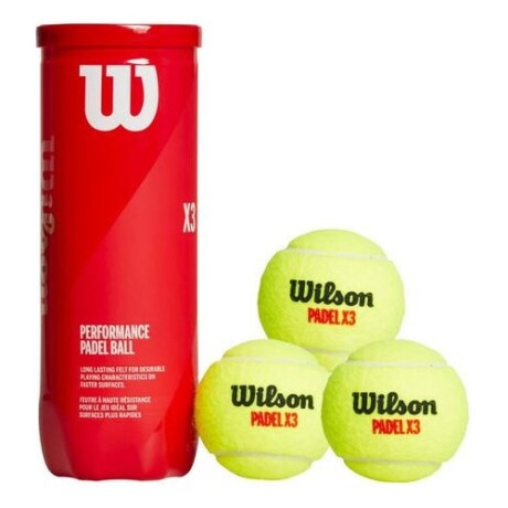 Tubo x3 pelotas de padel Wilson Performance Tubo x3 pelotas de padel Wilson Performance