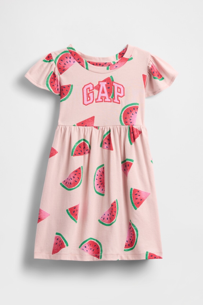 Vestido Logo Gap Toddler Niña Watermelon