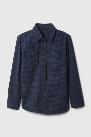 Camisa Flannel Niño Sargassus Blue