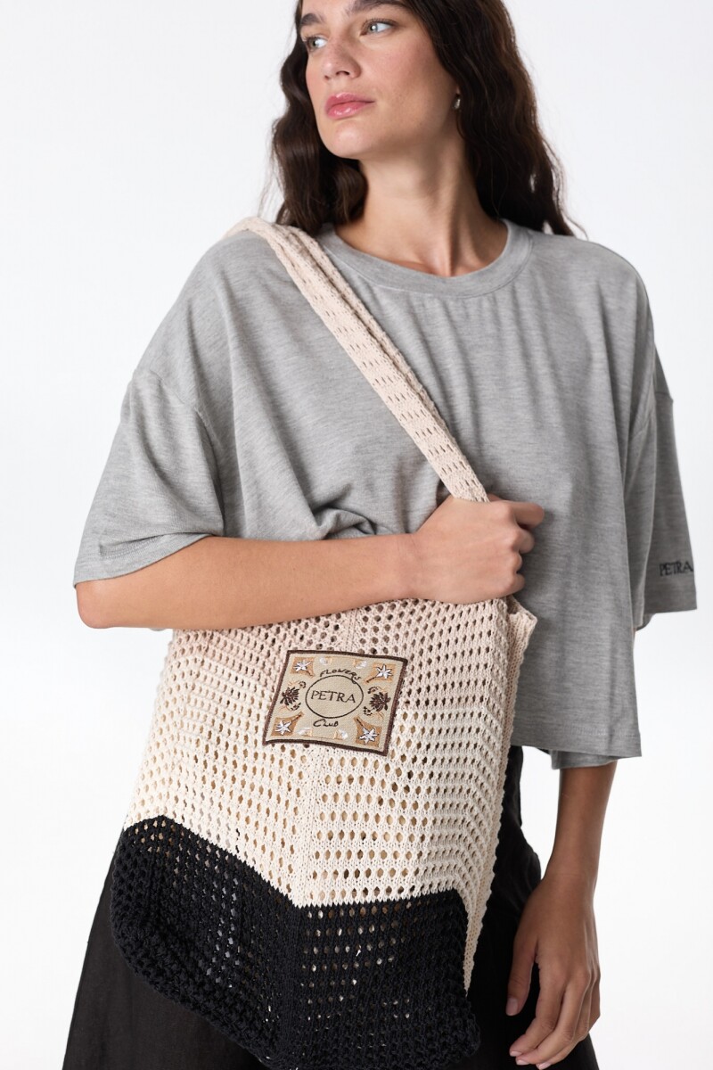 Bolso Lunel Crudo/Negro/Beige