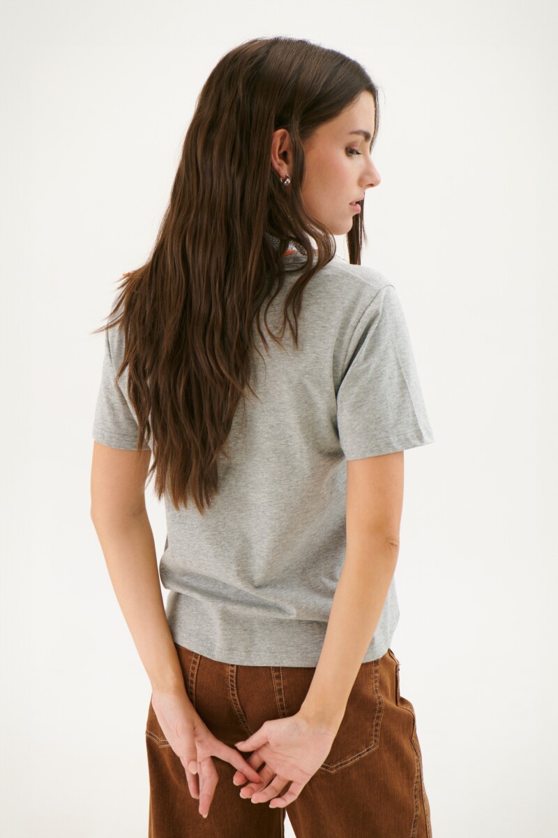 REMERA MOLDES MELANGE