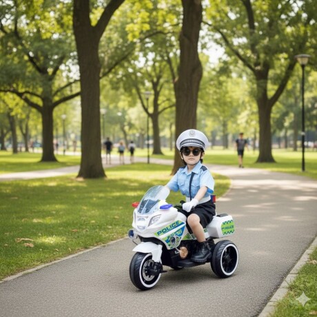 Moto de Policía 6 Volt Hasta 50 kg Moto de Policía 6 Volt Hasta 50 kg
