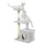 Rascador Torre 3 Niveles Felpa Y Sisal Para Gato Con Cama Color Variante Gris Claro