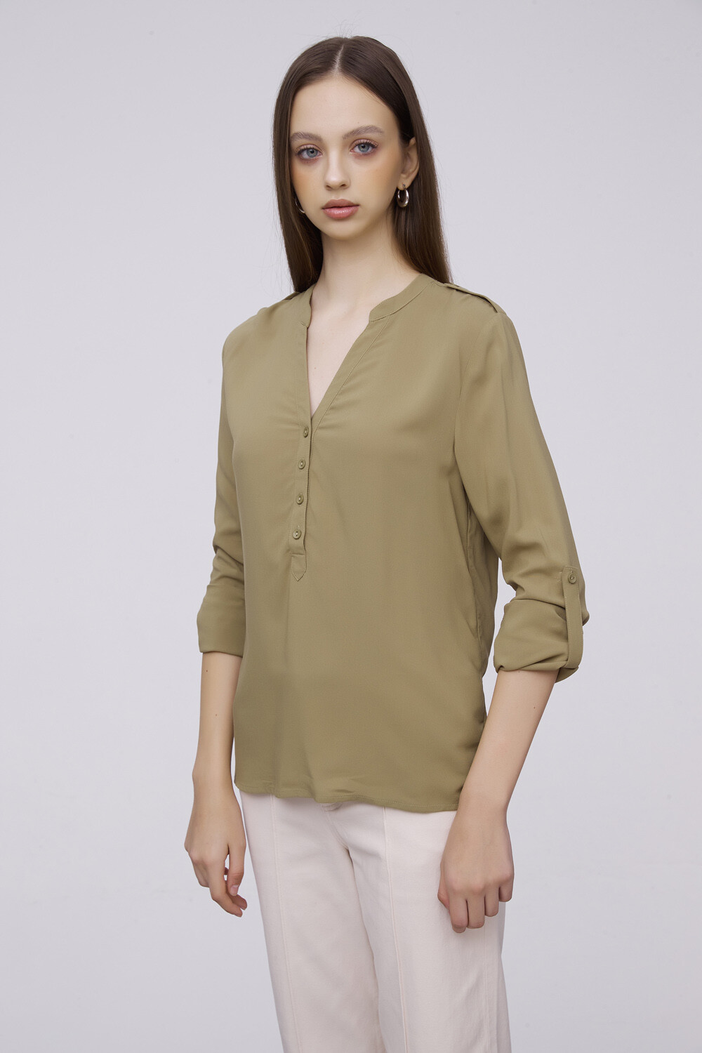 Blusa Yura Verde Oliva Claro