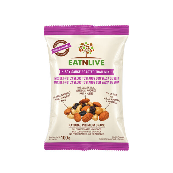 Eatnlive Mix Frutos Secos Tostado Con Salsa De Soja 100g Eatnlive Mix Frutos Secos Tostado Con Salsa De Soja 100g