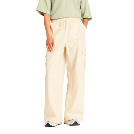 Pantalon de Mujer New Balance Pants Woven Cargo Beige