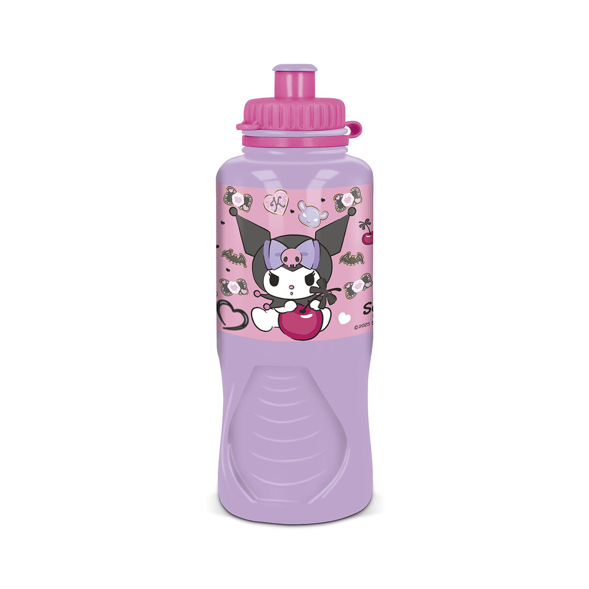 Botella Plástica Ergonómica Kuromi 430 ml 