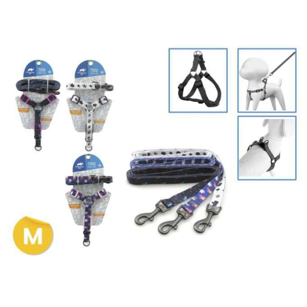 ARNÉS + CORREA PARA MASCOTAS M DISEÑO 1 ARNÉS + CORREA PARA MASCOTAS M DISEÑO 1