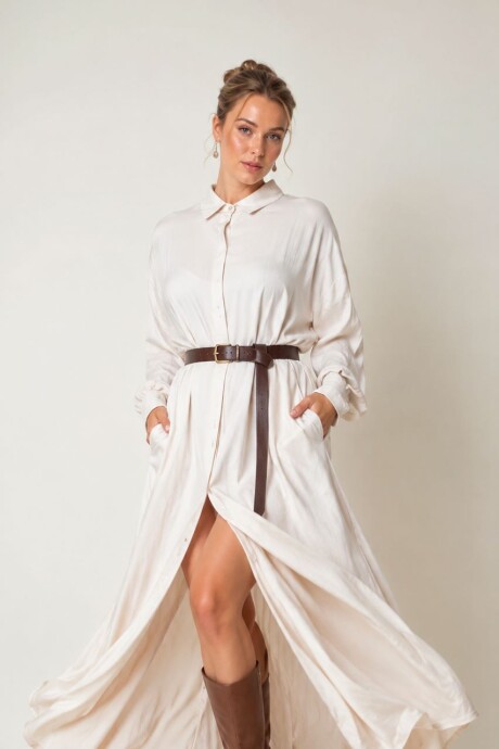 VESTIDO AMETRINA Natural