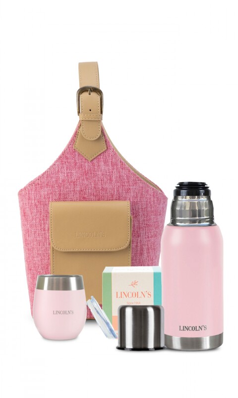 KIT MATERO NODES TELAR FUCSIA C/ ROSA PASTEL