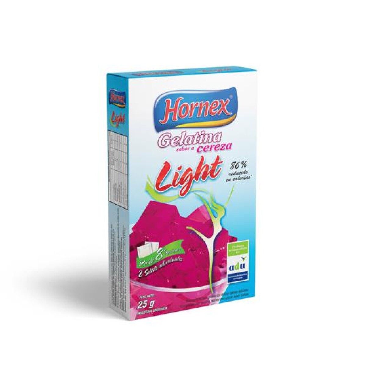 NAT-GELATINA LIGHT HORNEX CEREZA 8P 