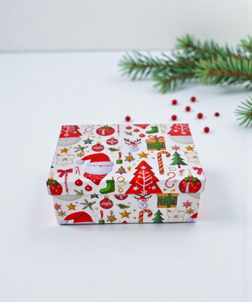 Caja Rigida Navidad 16 x 22,5 x 9,5 Diseño 1