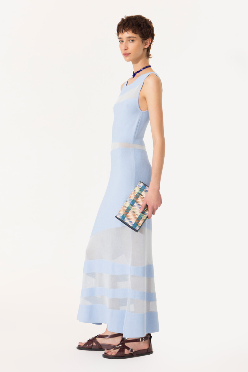 VESTIDO ARENA Celeste