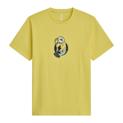 THROUGH THE PATCH TEE YELLOW WHITE
