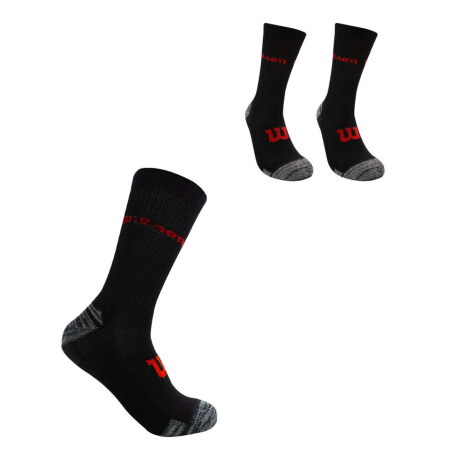 Medias Largas Pack X3 Unisex Negro