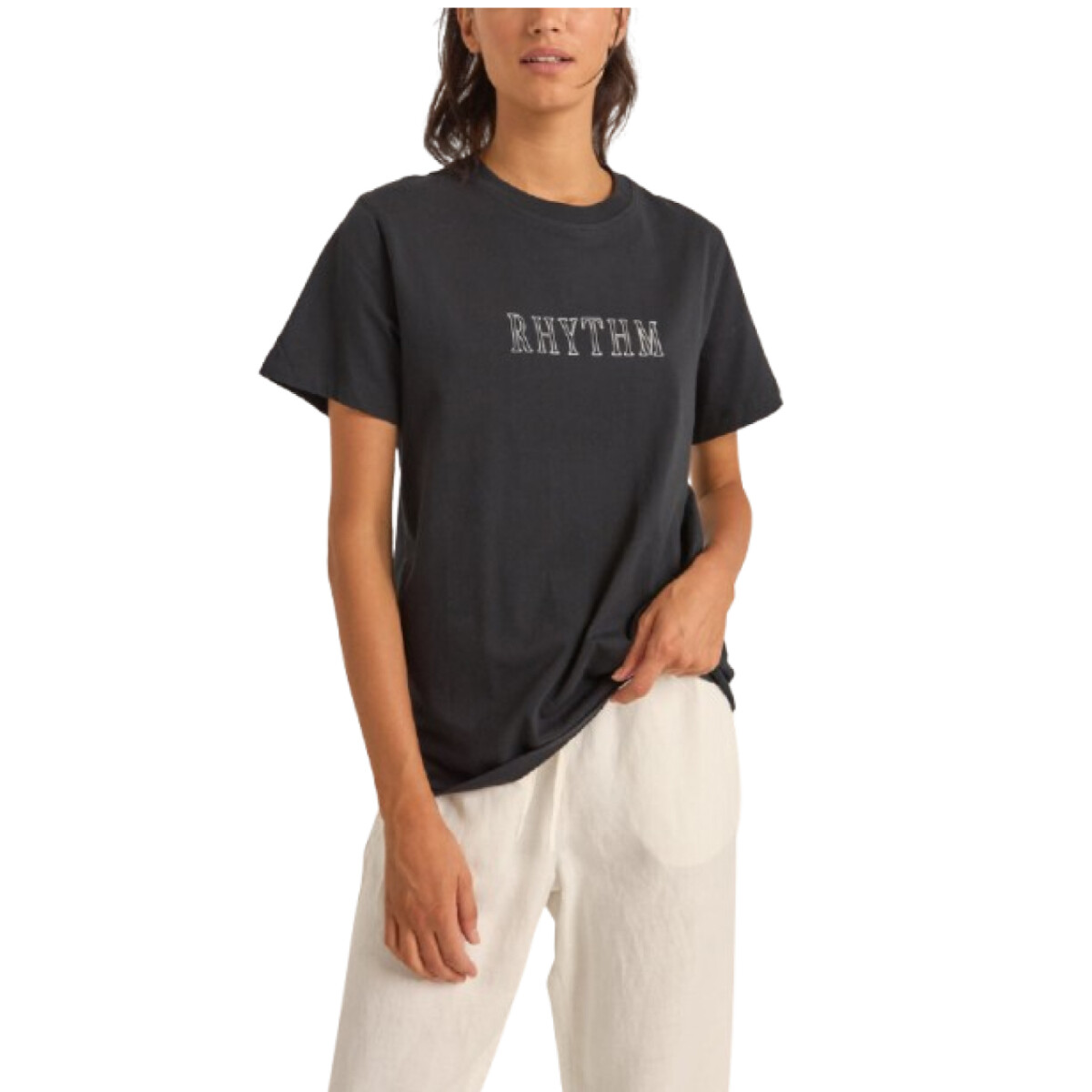 Remera Rhythm Flagship Boyfriend - Negro 