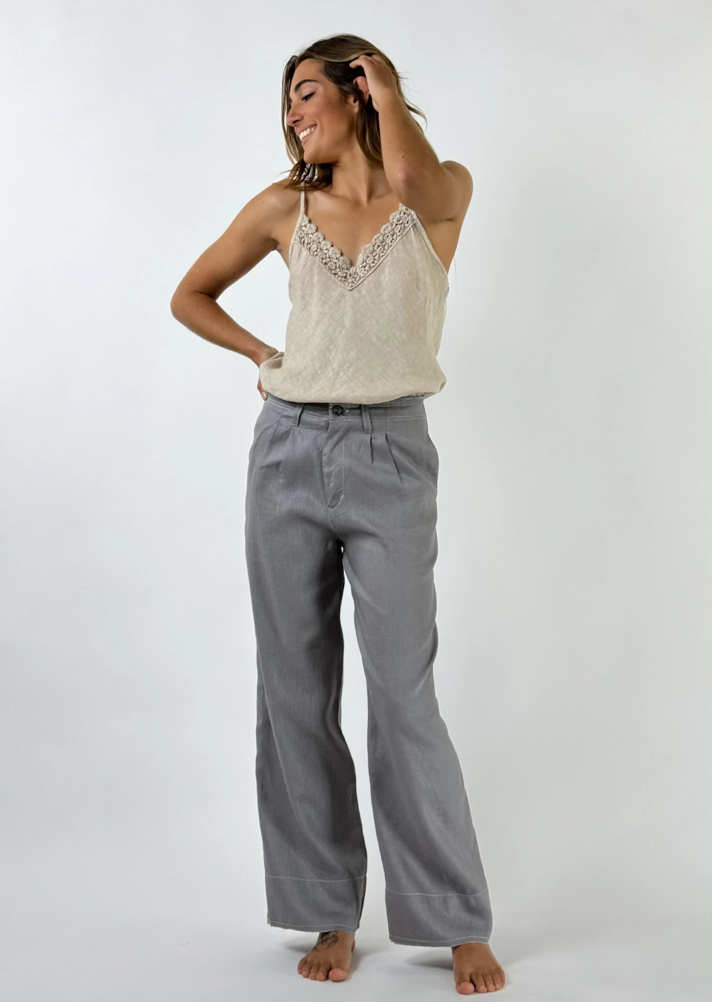 PANTALON MANHATTAN gris xs