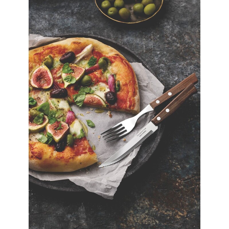 JUEGO DE 12 CUBIERTOS PARA ASADO MADERA Y ACERO INOX. - 22299/002 - TRAMONTINA JUEGO DE 12 CUBIERTOS PARA ASADO MADERA Y ACERO INOX. - 22299/002 - TRAMONTINA