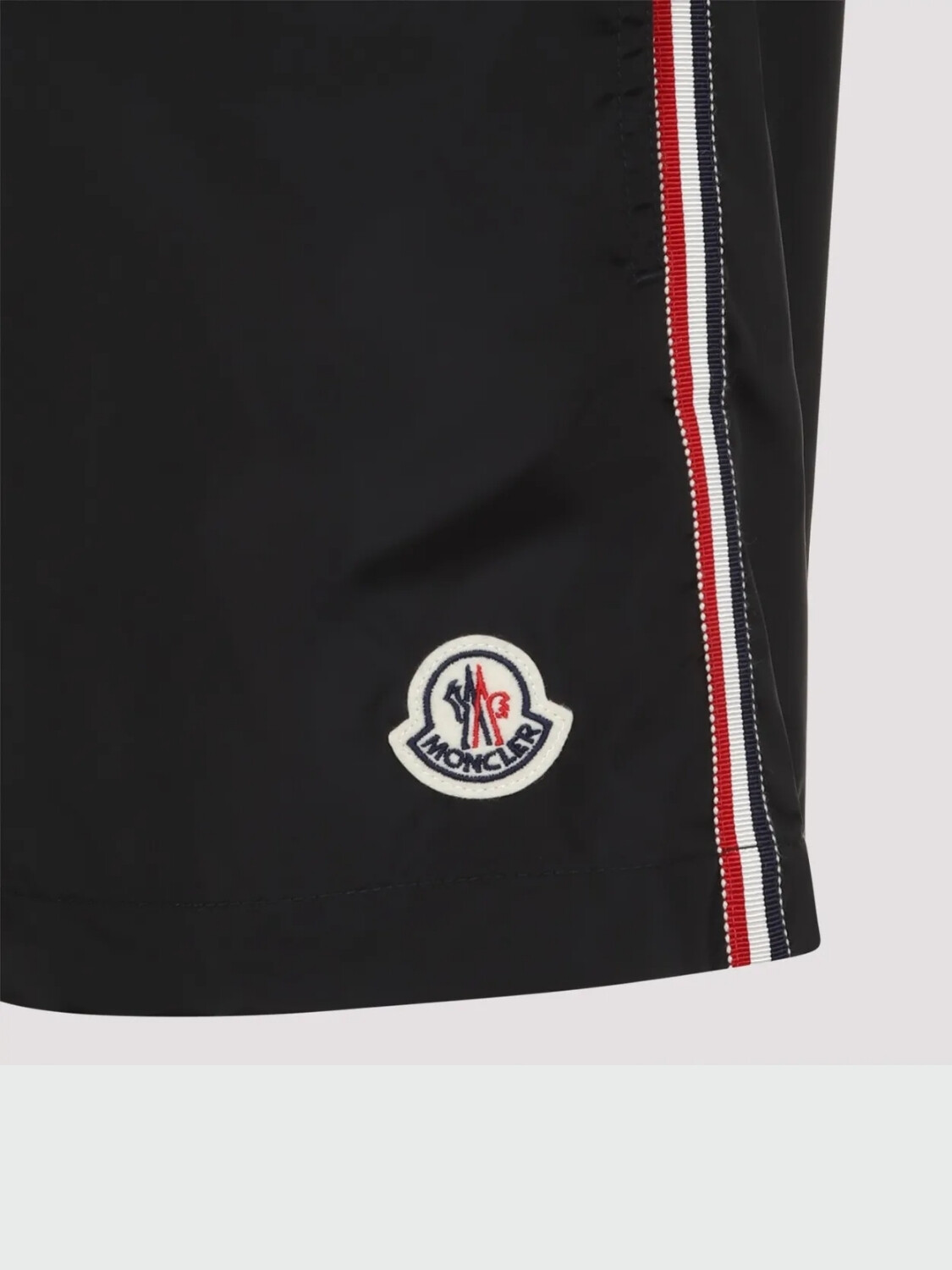 Moncler - Bañador con Ribetes Tricolor Negro