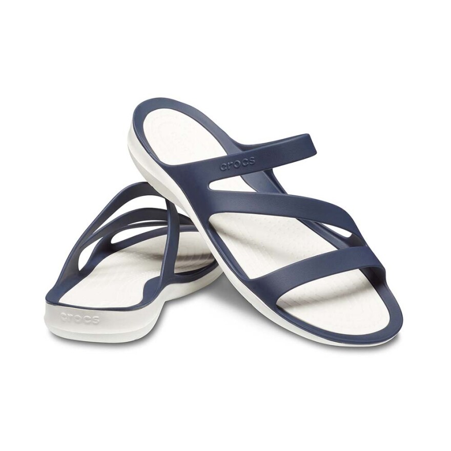 Sandalias Crocs Swiftwater Sandal - Mujer Navy/white