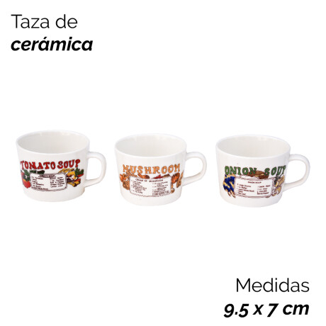 Taza De Cerámica Para Sopa 400 Ml - 9.5x7mc Taza De Cerámica Para Sopa 400 Ml - 9.5x7mc