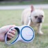 Correa Extensible 3 Mts Retractil Hasta 15Kg Perro Mediano Variante Color Blanco Azul