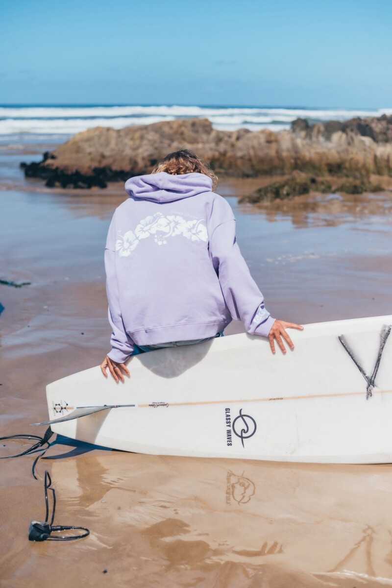 Hoodie Waikiki Bordado / Lila - Preventa U