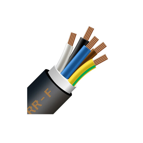 Cable bajo goma negro 5x1mm² - Funsa N06182