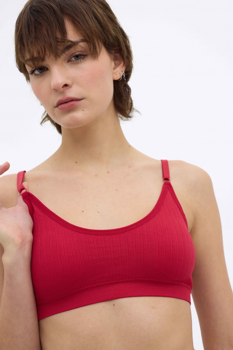 Bralette Flora - Rojo 