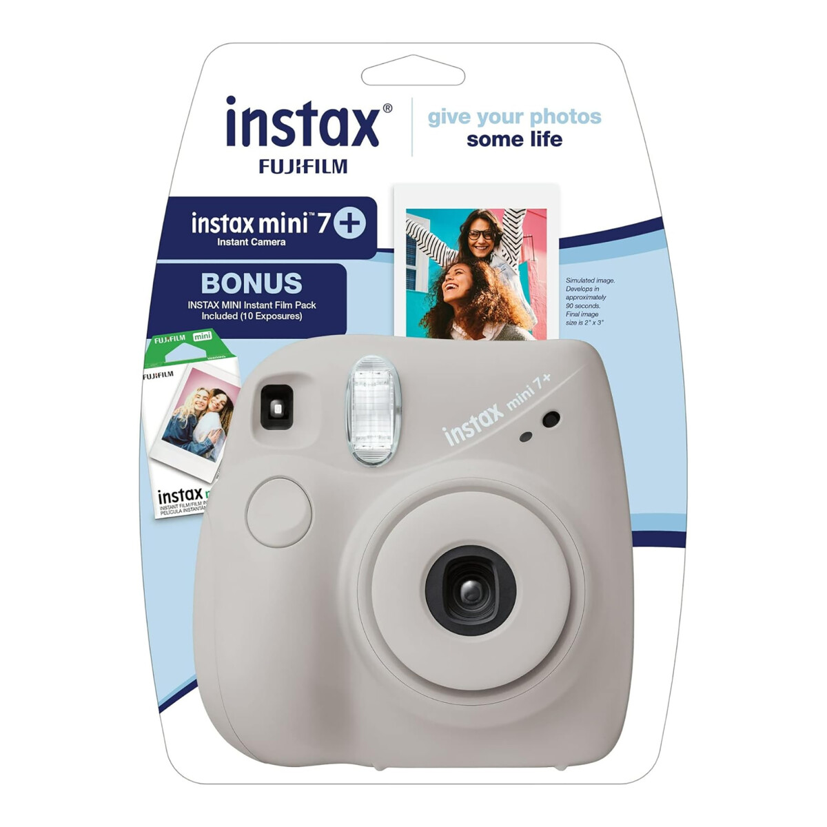 Fujifilm - Cámara Digital Instax Mini 7+ Bundle - Fotos Instantáneas. diseño Compacto. 