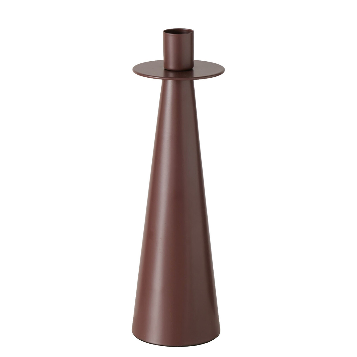 CANDELABRO 208517 - METAL ROJO BORDEAUX 