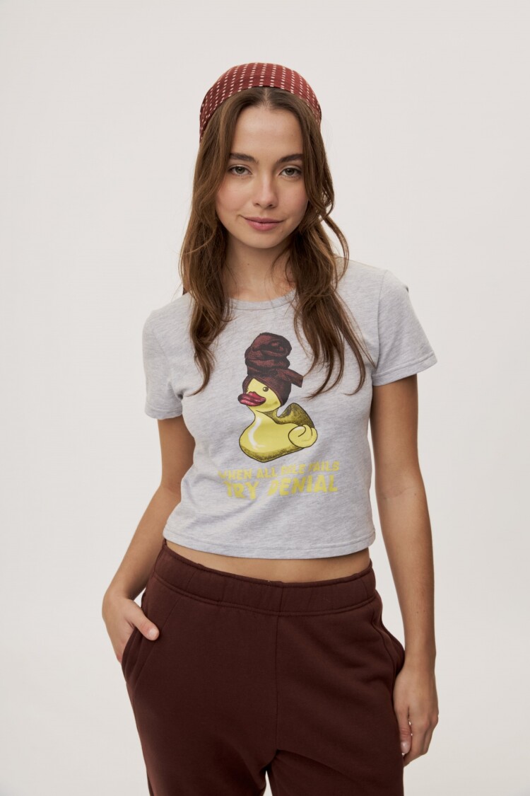 REMERA DEMENCIA Gris Melange