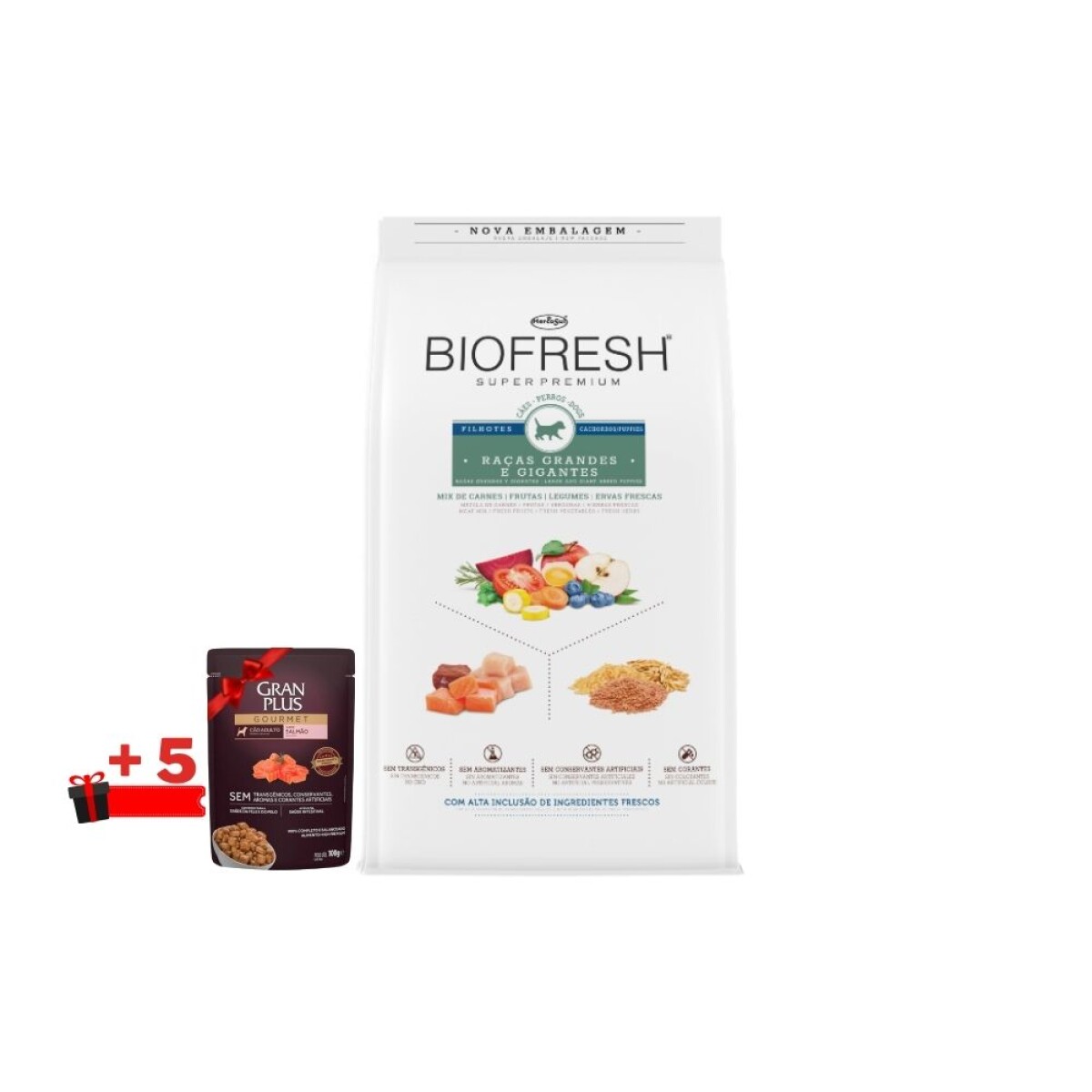 Biofresh Perro Cachorro Raza Grande 15kg | Crecimiento Salud 