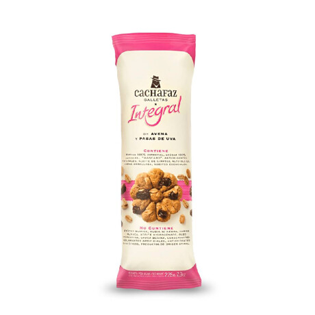 Galleta Integral Cachafaz 225 Grs Avena y Pasas