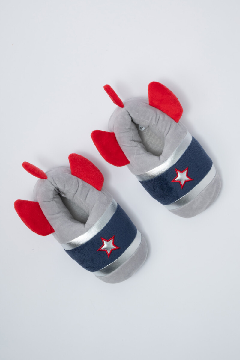 Pantufla cohete Gris
