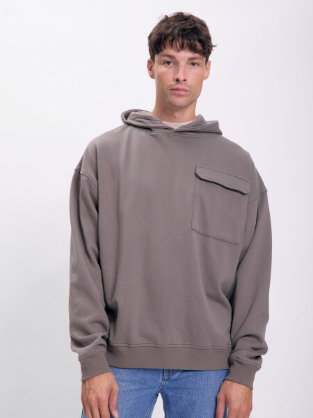 Canguro deportivo con bolsillo Gris Oscuro